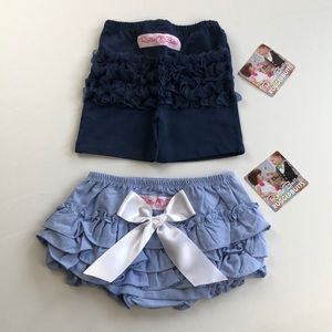 Ruffle Butts Blue Bottom Bundle NWT